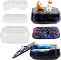 Moukiween Large Storage Box Molds with Lid Resin Jar Mold Silicone Box Mold