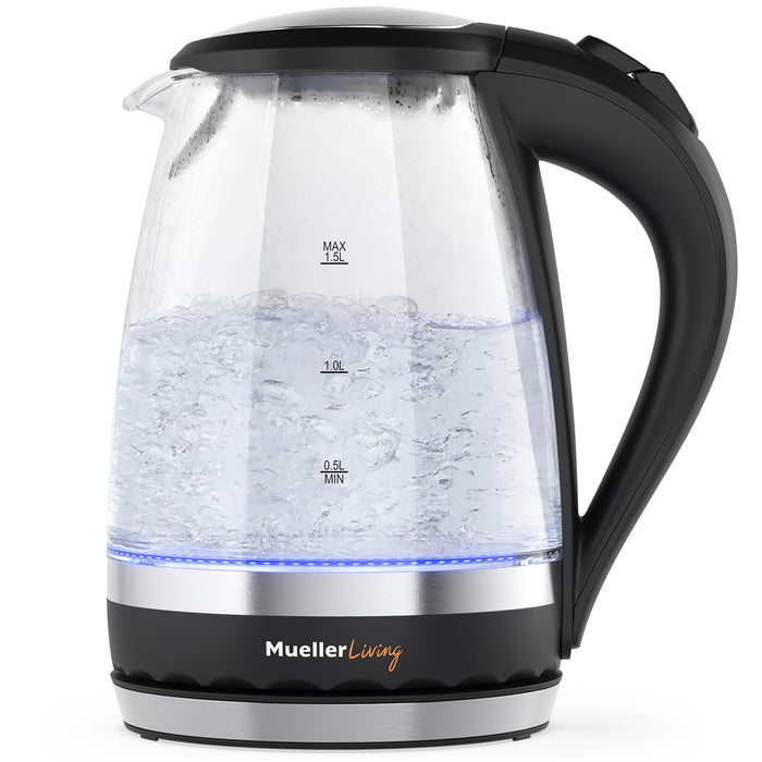 Mueller Living 1.5L Electric Kettle, Tea Kettle for Boiling Water