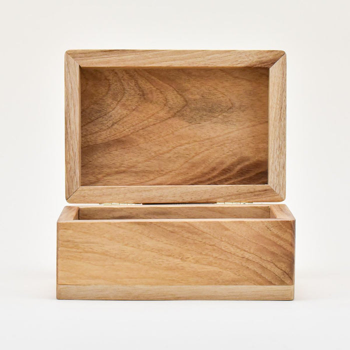 Myrtlewood Jewelry Box, Large open