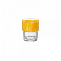 Natura Lyon Optique Bicchiere Acqua Impilabile 20,5 cl Set 12 Pz In Vetro Giallo
