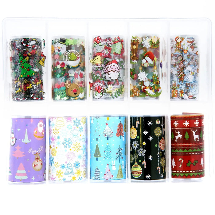NFS-020 Christmas Foil Set - Various Designs   Naio Nails