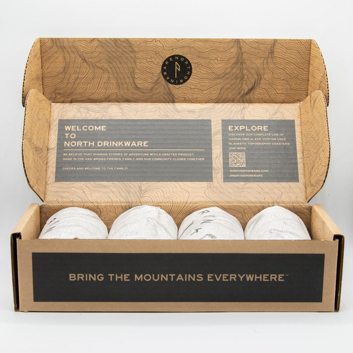North Drinkware Pacific Northwest Mountain Outdoor Cup Set, 4pc.