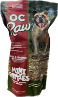 OC Raw Mini Patties Frozen Dog Food Beef & Produce