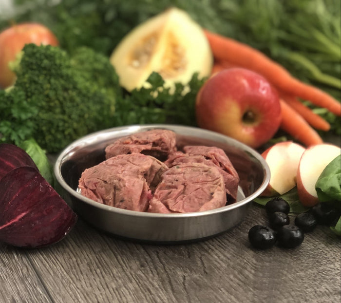 OC Raw Mini Patties Frozen Dog Food Beef & Produce