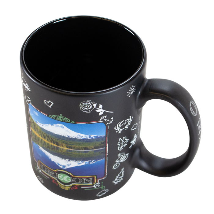 Oregon Chalkboard Mug top view