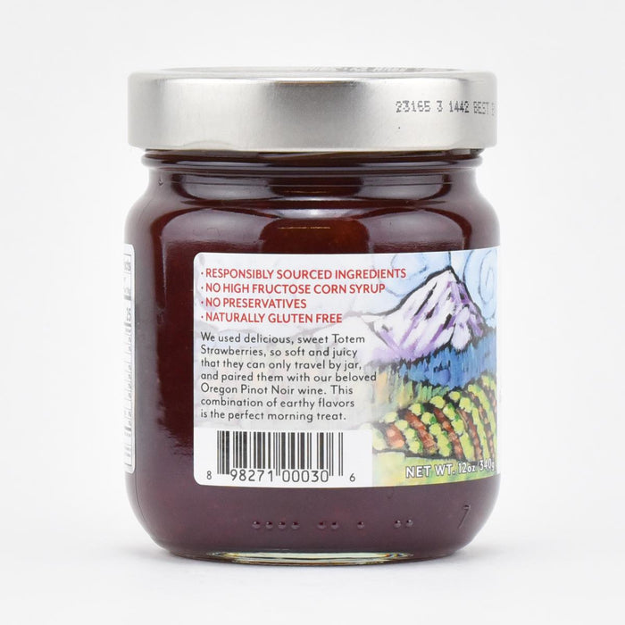 Oregon Growers Strawberry Pinot Noir Fruit Spread, 12oz.
