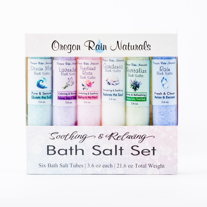 Oregon Rain, Bath Salt Sampler Set
