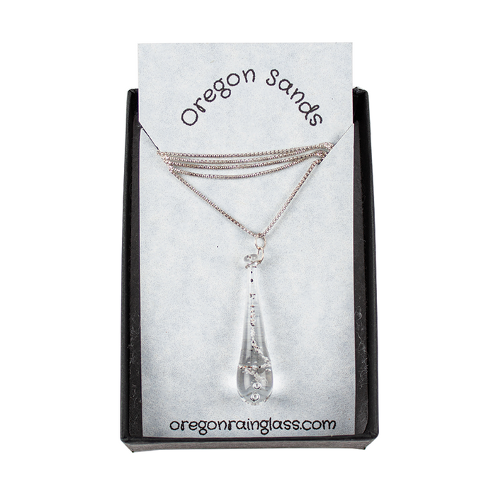 Oregon Sand Raindrop Necklace