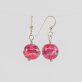 Oregon Sands Glass Bead Earrings