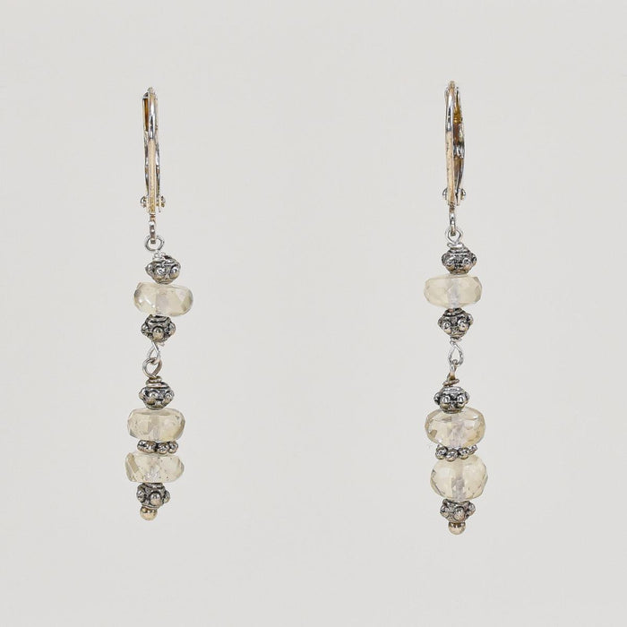 Oregon Stone Dangling Sunstone Earrings