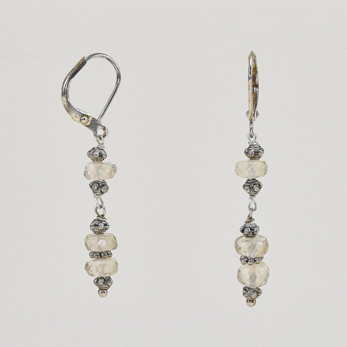 Oregon Stone Dangling Sunstone Earrings