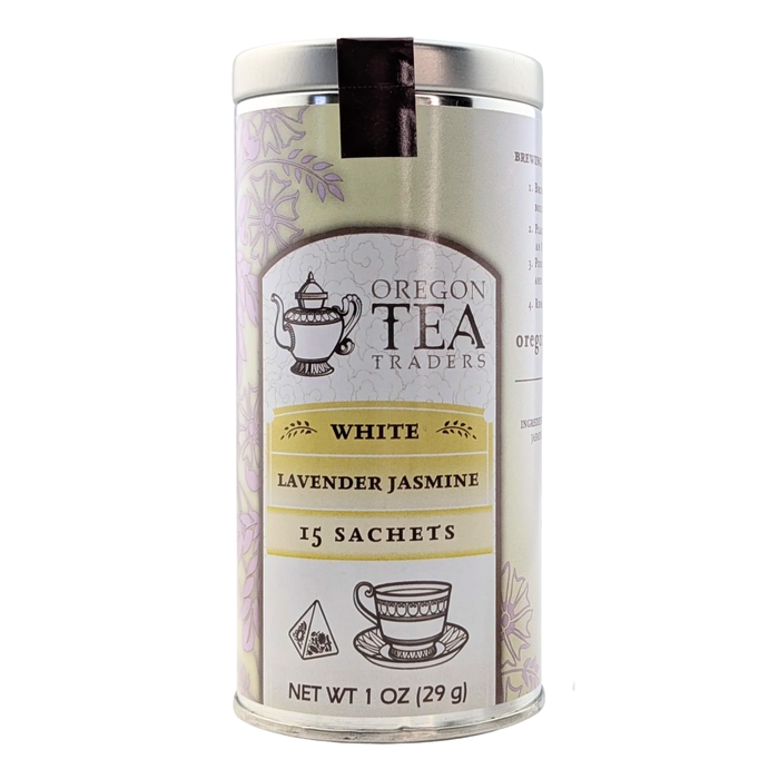 Oregon Tea Traders White Lavender Jasmine, 15 Sachets