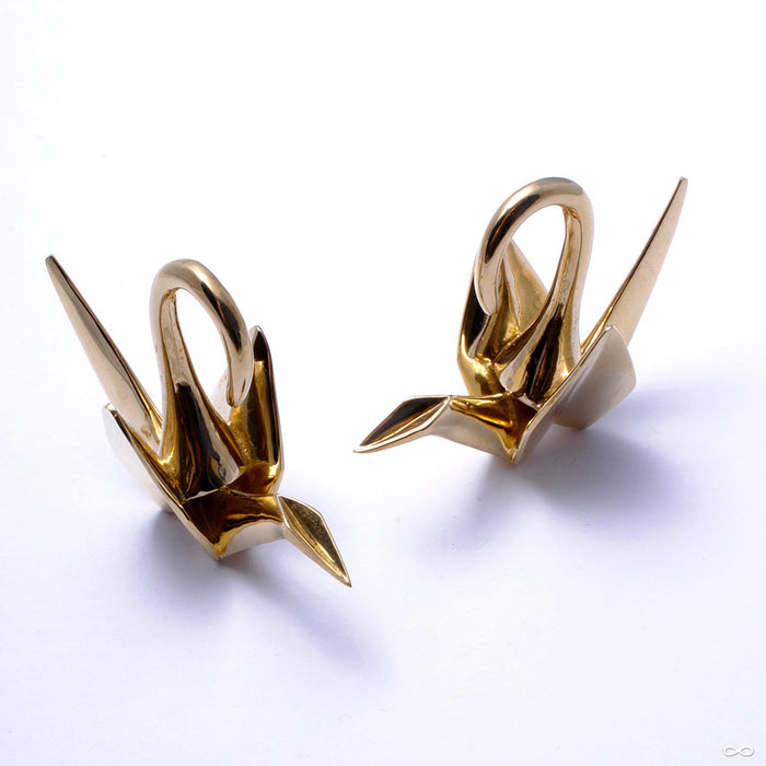 Origami Crane Weights from Tawapa in Brass