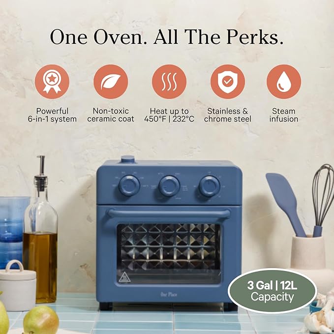 Our Place Wonder Oven, 6-in-1 Air Fryer & Toaster Oven, 2-Rack, 13 Qt