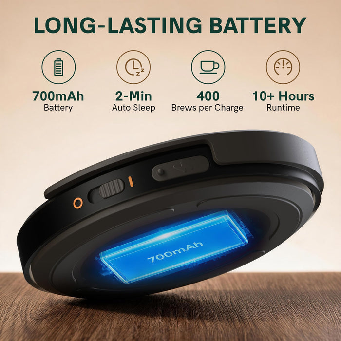 OutIn Claro Portable Coffee Scale, Timer Function, Rechargeable