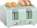OVENTE Electric 4-Slice Toaster, 6-Shade Settings,Teal TS4410LBL