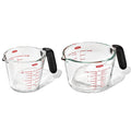 OXO Good Grips Glass Measuring Cup Set, 2 Cup & 4 Cup with Non-Slip Handle