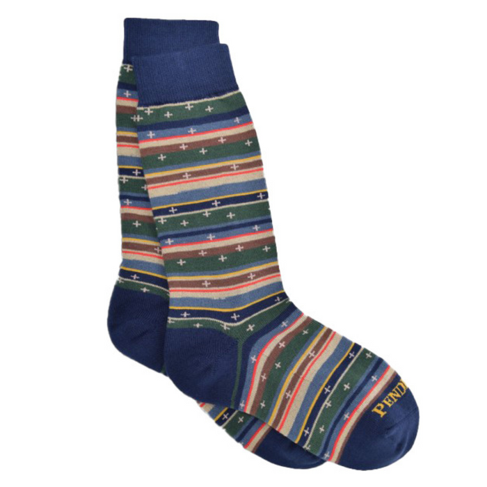 Pendleton Bridger Stripe Crew Socks