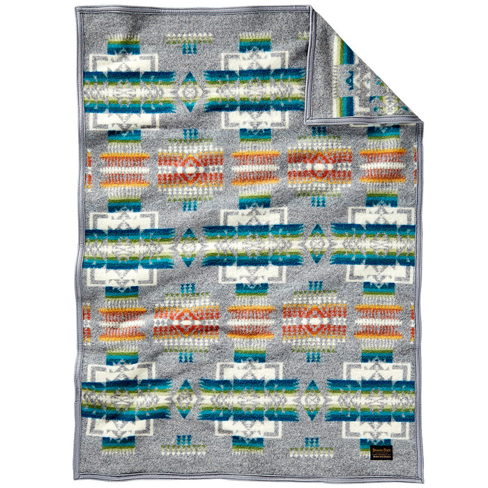 Pendleton Chief Joseph Grey Muchacho Wool Baby Blanket