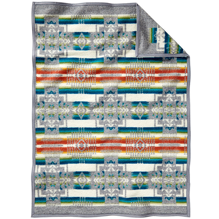 Pendleton Chief Joseph Grey Muchacho Wool Baby Blanket