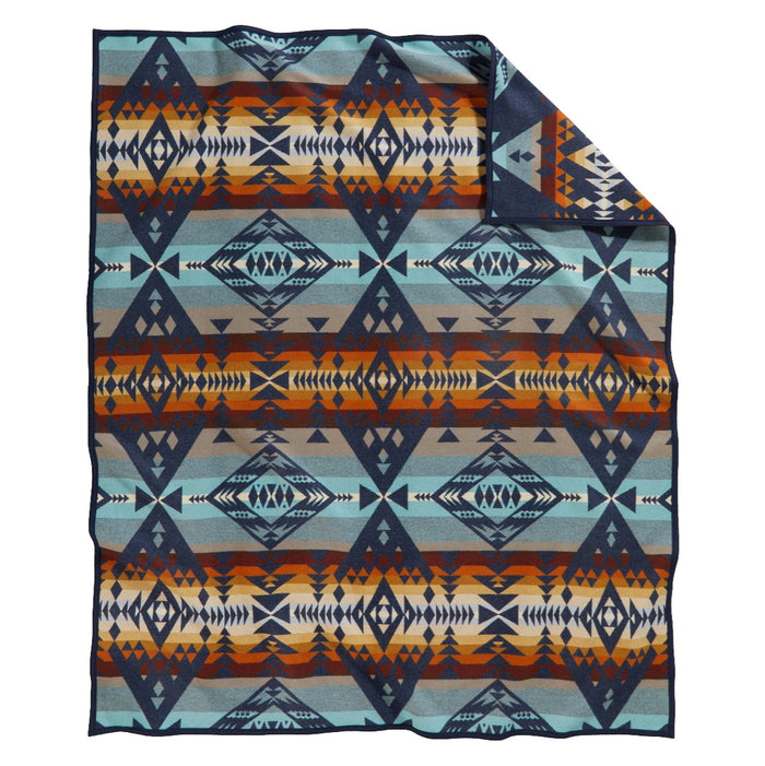 Pendleton Diamond Peak Robe Wool Blanket, Twin