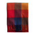 Pendleton Eco-Wise Copper/Red Fringe Washable Wool Blanket, Throw