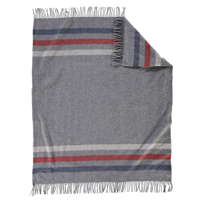 Pendleton Eco-Wise Grey Striped Throw
