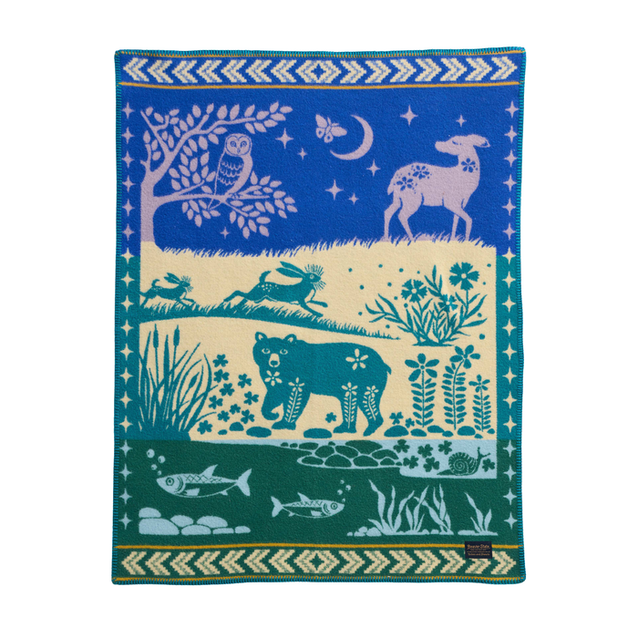Pendleton Folk Forest Wood Baby Blanket