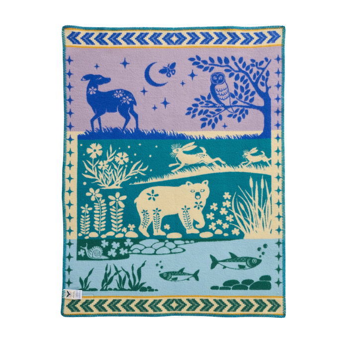Pendleton Folk Forest Wood Baby Blanket