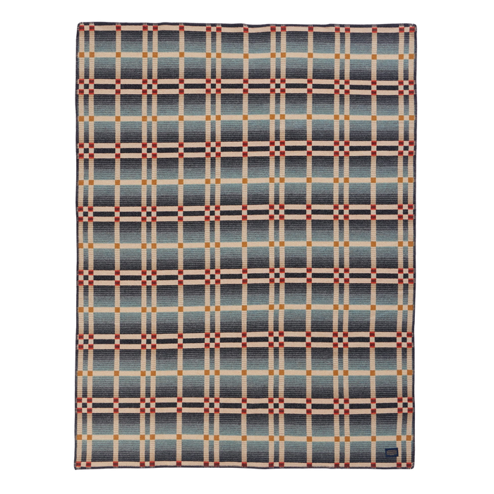 Pendleton Four Square Slide Mountain Shale Wool Throw