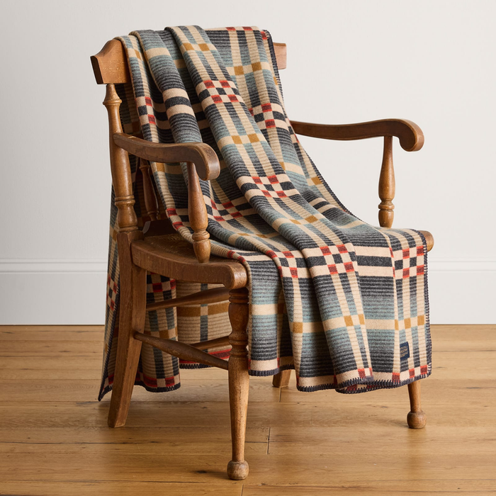 Pendleton Four Square Slide Mountain Shale Wool Throw