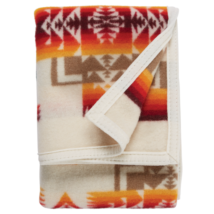 Pendleton Ivory Chief Joseph Muchacho Wool Baby Blanket