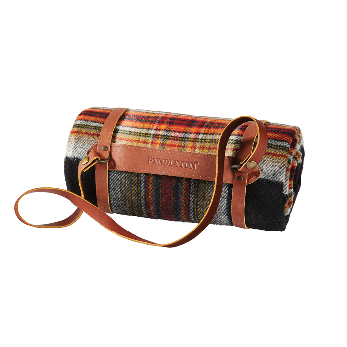 Pendleton Motor Robe Acadia National Park Throw with Leather Carrier