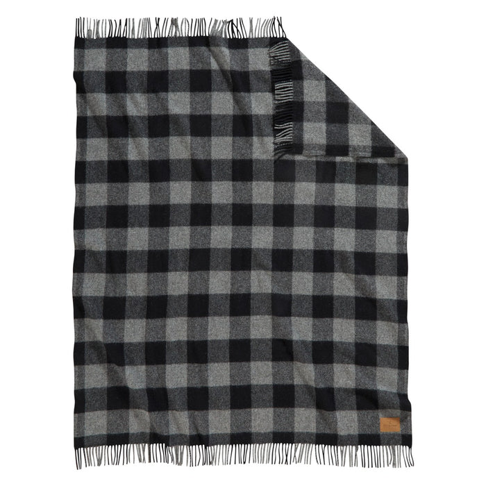 Pendleton Rob Roy Charcoal Wool Motor Robe Throw Front