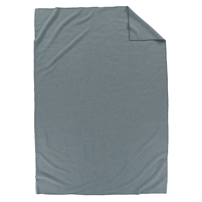 Pendleton Shale Blue Eco-Wise Washable Wool Blanket Twin Open