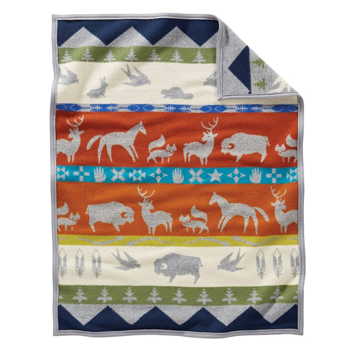 Pendleton Shared Paths Wool Baby Blanket Back