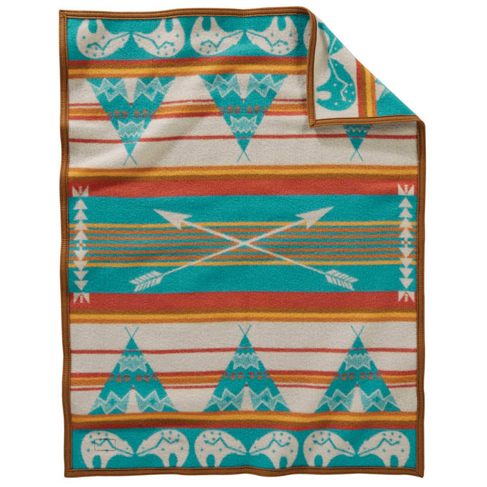 107368 Pendleton Star Guardian Muchacho Wool Baby Blanket Back