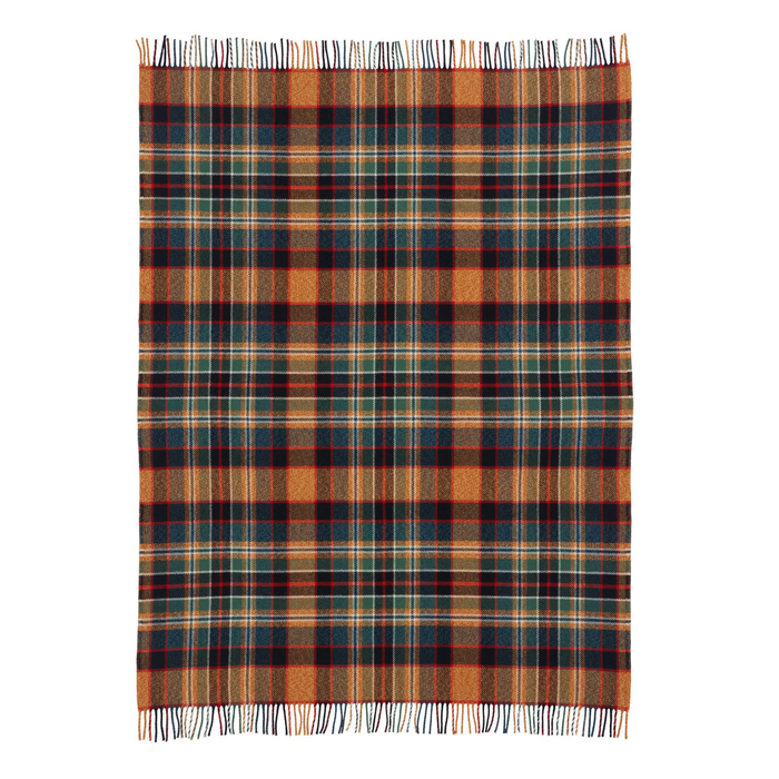 Pendleton Sycamore Gold/Green Jacquard Wool Blanket, Throw