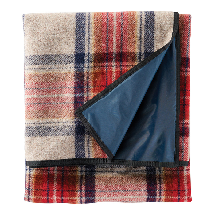 Pendleton Vintage Dress Stewart Tartan Roll-up Blanket Folded
