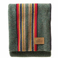 Pendleton Yakima Camp Wool Green Heather Mix, Throw
