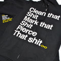 "Pierce that Shit" Infinite Body Piercing black Hoodie