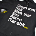 "Pierce that Shit" Infinite Body Piercing black Hoodie