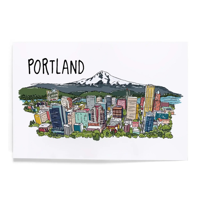 Portland Oregon Cityscape Puzzle, 1000 Piece