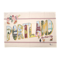 Portland The Rose City Tea Towel