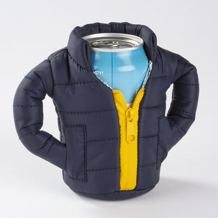 Puffin Beverage Blue and Gold Jacket