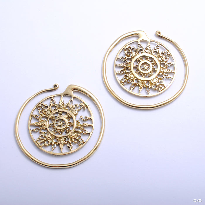 Puj Ju Circles from Diablo Organics in brass, small