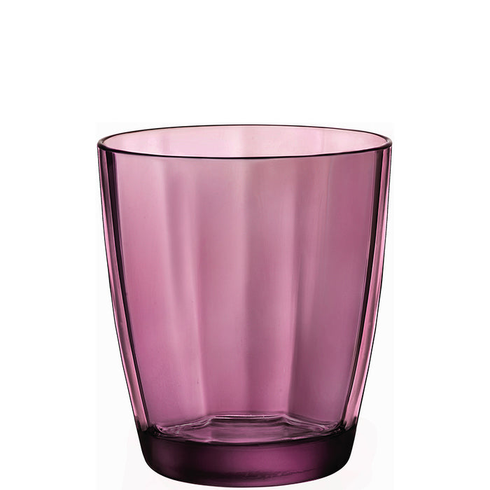 Pulsar Rock Purple Bicchiere Dof 39 cl Set 6 Pz In Vetro Colorato