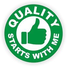 Quality Starts With Me Sticker