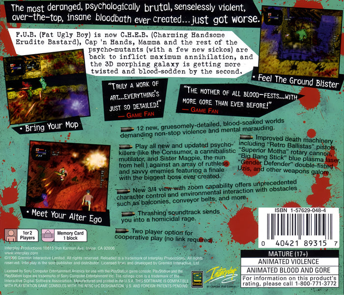 Re-Loaded Playstation - Video Game - Used - CaveGamers - Image 2