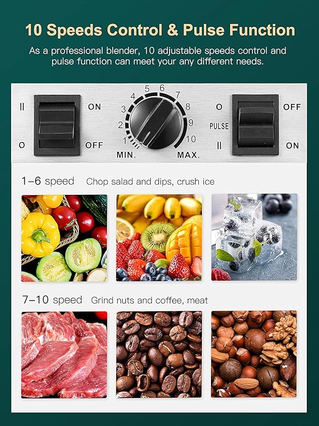 Reemix Counter Blender Smoothie Maker, Professional High Speed Blenders